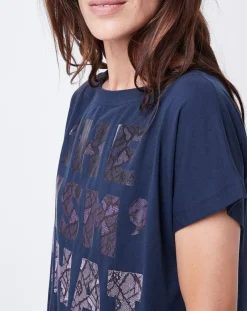 Femme John Galliano T-Shirts^T-Shirt à motif bleu nuit