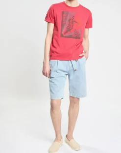 T-Shirt à motif rouge-Scotch & Soda