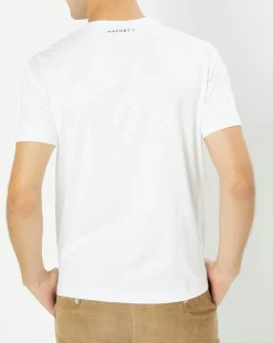 Homme Hackett London T-Shirts^T-Shirt Aston Martin Racing imprimé blanc
