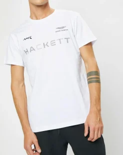Homme Hackett London T-Shirts^T-Shirt Aston Martin Racing blanc