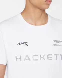 Homme Hackett London T-Shirts^T-Shirt Aston Martin Racing blanc