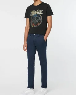 Homme Replay T-Shirts^T-Shirt Biker Skull noir