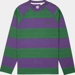 T-Shirt Blunt 3.0 rayé Ls vert/violet-Element Online