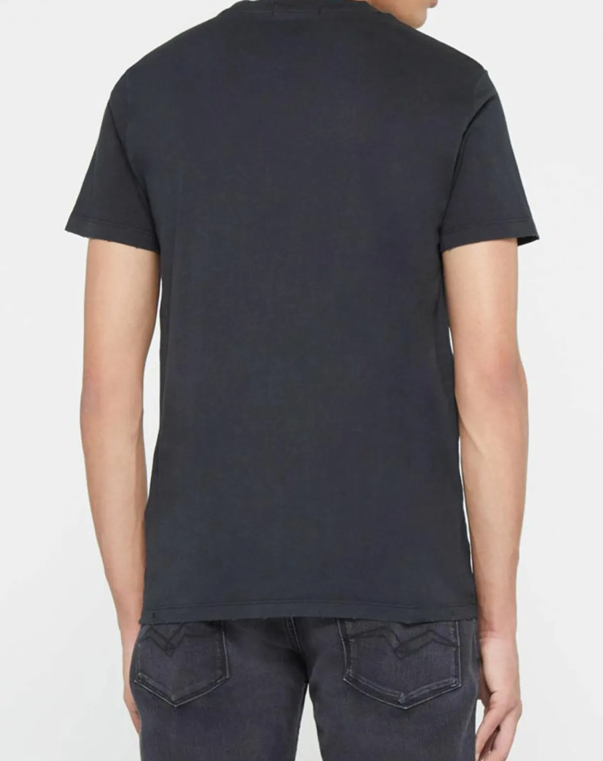 T-Shirt box logo noir-Replay Hot