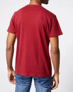 T-Shirt Broderick Logo bordeaux-Pepe Jeans Sale