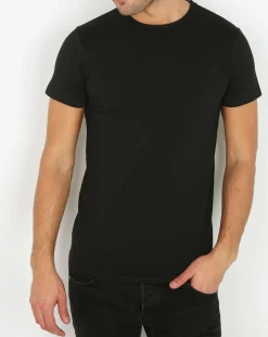 T-Shirt Col rond noir-Mare Discount