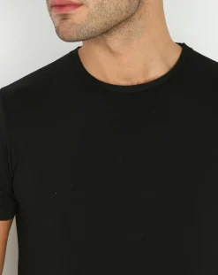 T-Shirt Col rond noir-Mare Discount