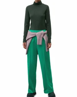 Femme Marc O'Polo T-Shirts^T-Shirt col roulé vert foncé