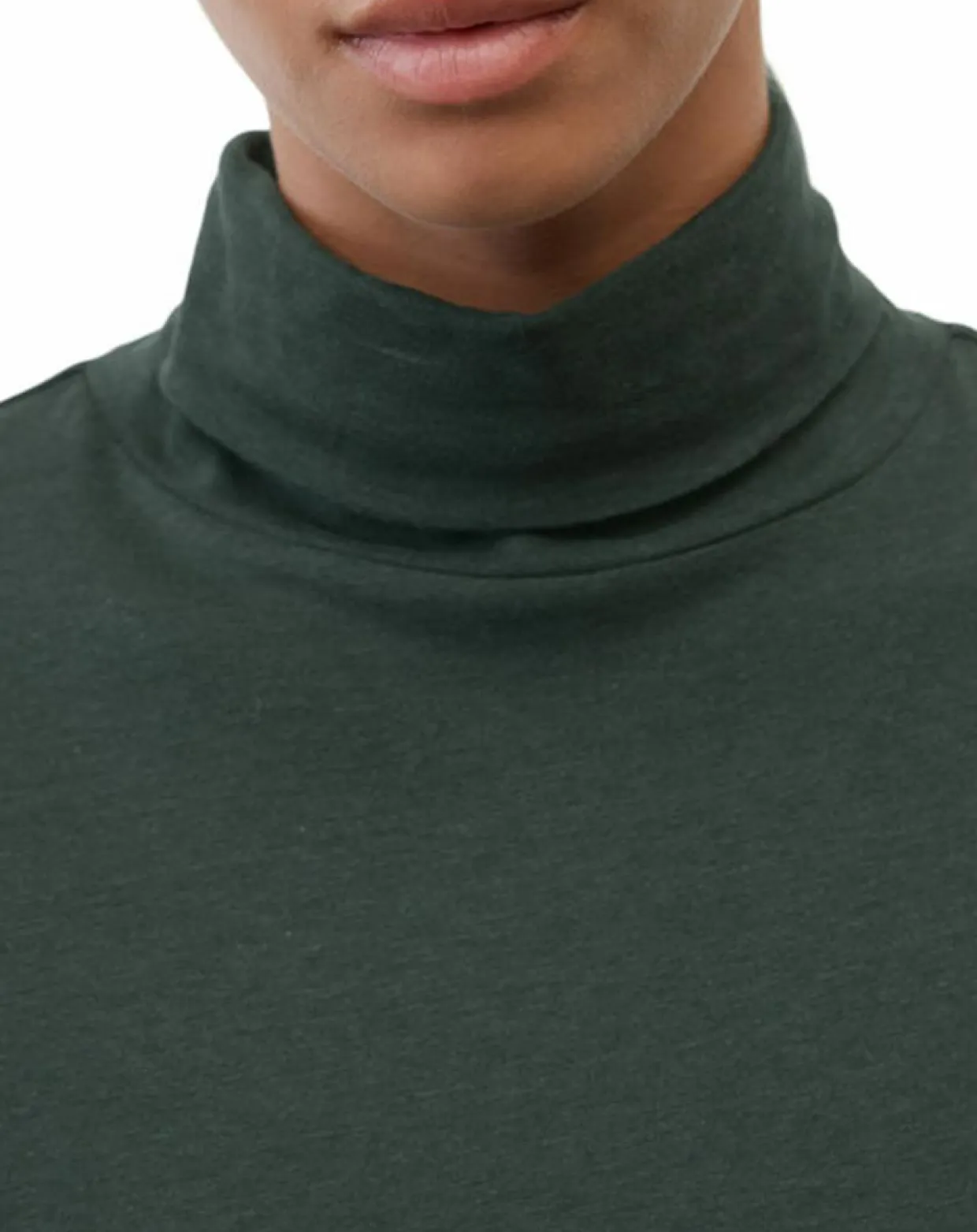 Femme Marc O'Polo T-Shirts^T-Shirt col roulé vert foncé