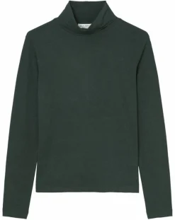 Femme Marc O'Polo T-Shirts^T-Shirt col roulé vert foncé