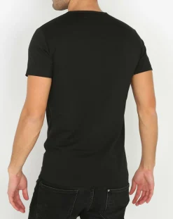 Homme Mare T-Shirts^T-Shirt Col V noir