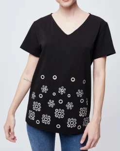 Femme John Galliano T-Shirts^T-Shirt Col v noir