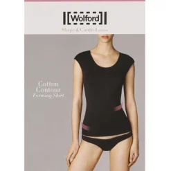 T-Shirt Coton Contour rose poudré-Wolford Hot