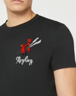 T-Shirt Devil Cœur noir-Replay Best