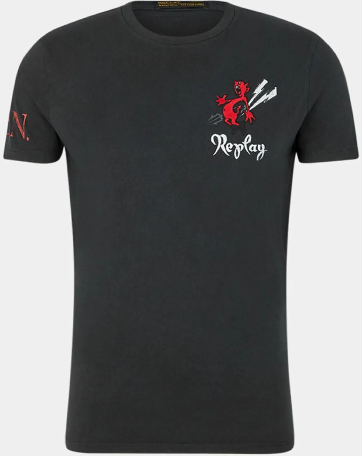 T-Shirt Devil Cœur noir-Replay Best