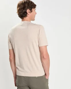 T-Shirt en Jersey beige-Hackett London New