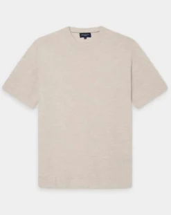 T-Shirt en Jersey beige-Hackett London New