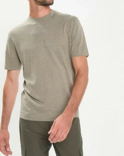 T-Shirt en Jersey kaki-Hackett London Outlet