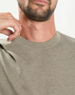 T-Shirt en Jersey kaki-Hackett London Outlet