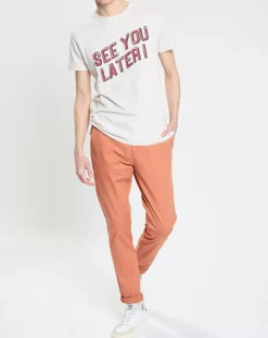T-Shirt en Jersey See You Later blanc-Scotch & Soda