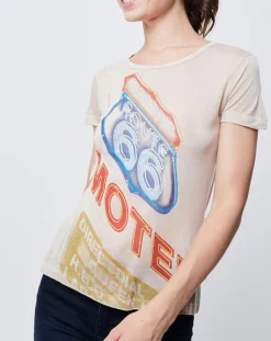 Femme John Galliano T-Shirts^T-Shirt Imprimé beige
