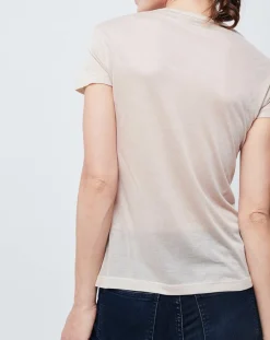 Femme John Galliano T-Shirts^T-Shirt Imprimé beige