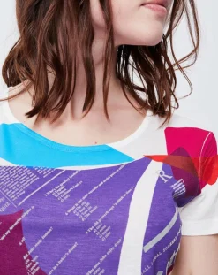 Femme John Galliano T-Shirts^T-Shirt imprimé cassé/multicolore