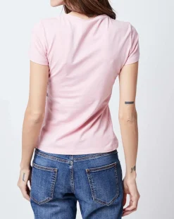 T-Shirt imprimé drapeau rose bonbon-John Galliano