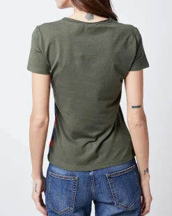 T-Shirt imprimé drapeau vert sapin-John Galliano Online