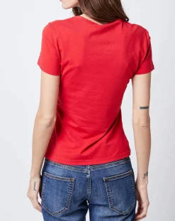 T-Shirt imprimé rouge/bleu/noir-John Galliano Hot