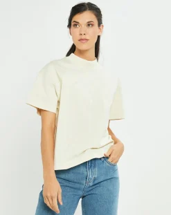 T-shirt jersey lourd écru-Marc O'Polo Online