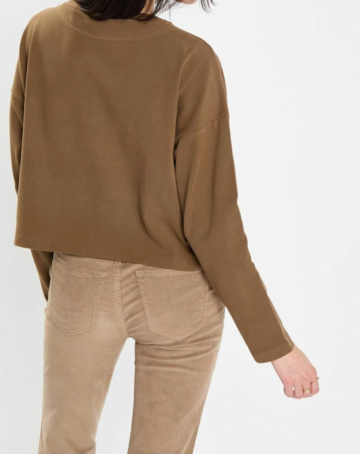 T-Shirt jersey stretch marron-Marc O'Polo Online