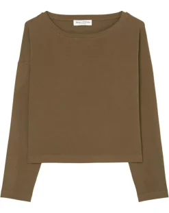 T-Shirt jersey stretch marron-Marc O'Polo Online