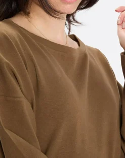 T-Shirt jersey stretch marron-Marc O'Polo Online
