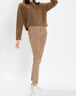 T-Shirt jersey stretch marron-Marc O'Polo Online