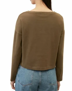 T-Shirt jersey stretch marron-Marc O'Polo Online