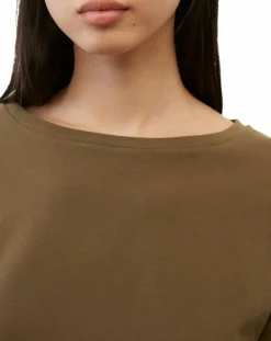 T-Shirt jersey stretch marron-Marc O'Polo Online
