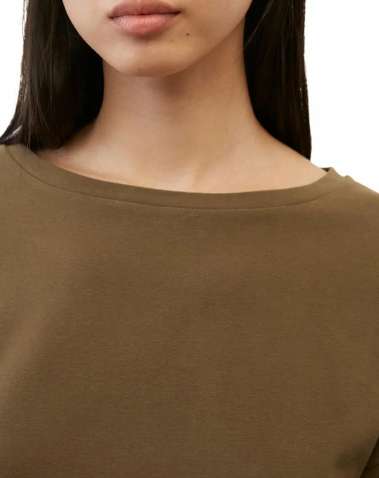 T-Shirt jersey stretch marron-Marc O'Polo Online
