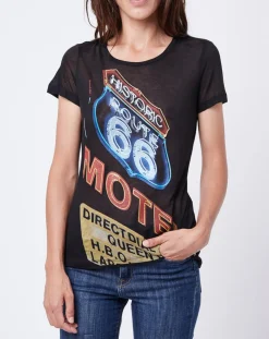 T-Shirt noir-John Galliano Sale