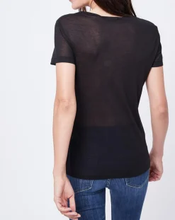 T-Shirt noir-John Galliano Sale
