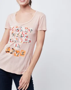 Femme John Galliano T-Shirts^T-Shirt rose pâle
