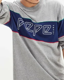 Homme Pepe Jeans T-Shirts^T-Shirt Logo Archive gris/bleu