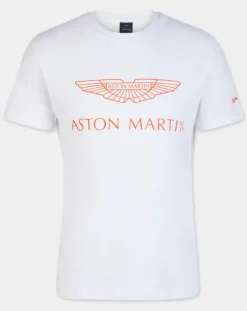 Homme Hackett London T-Shirts^T-Shirt Logo Aston Martin Racing blanc