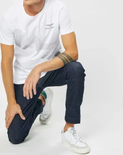 Homme Hackett London T-Shirts^T-Shirt Logo Aston Martin Racing blanc