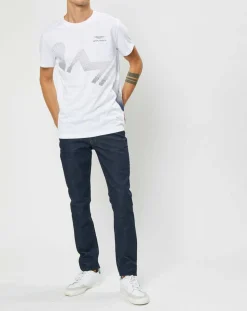 Homme Hackett London T-Shirts^T-Shirt Logo Aston Martin Racing blanc