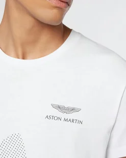 Homme Hackett London T-Shirts^T-Shirt Logo Aston Martin Racing blanc