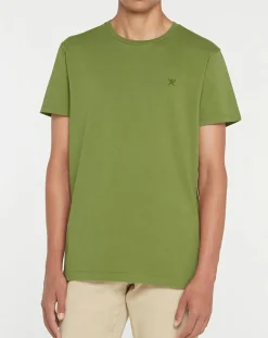 Homme Hackett London T-Shirts^T-Shirt Logo kaki