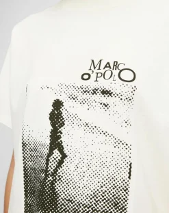 Femme Marc O'Polo T-Shirts^T-Shirt logo mop blanc