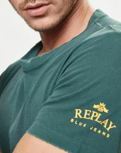 T-Shirt Logo Side vert-Replay Online