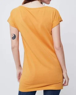 T-Shirt long Gazette orange/rouge/gris-John Galliano Discount